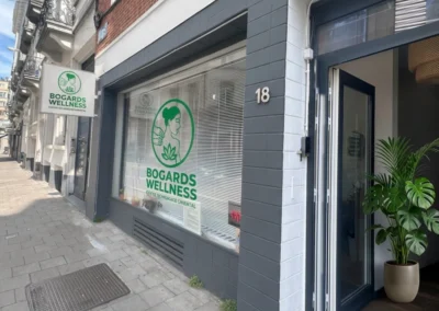 Façade du salon, Rue des Bogards 18 à Bruxelles